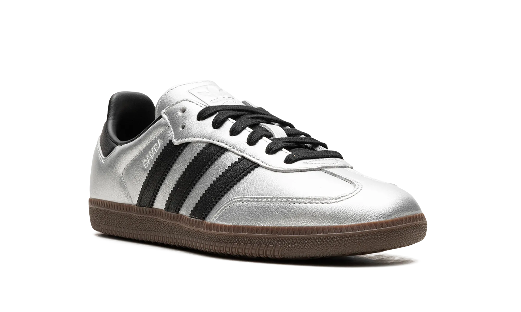 Samba OG WMNS "Silver Metallic Black Gum" adidas stylish womens sneakers