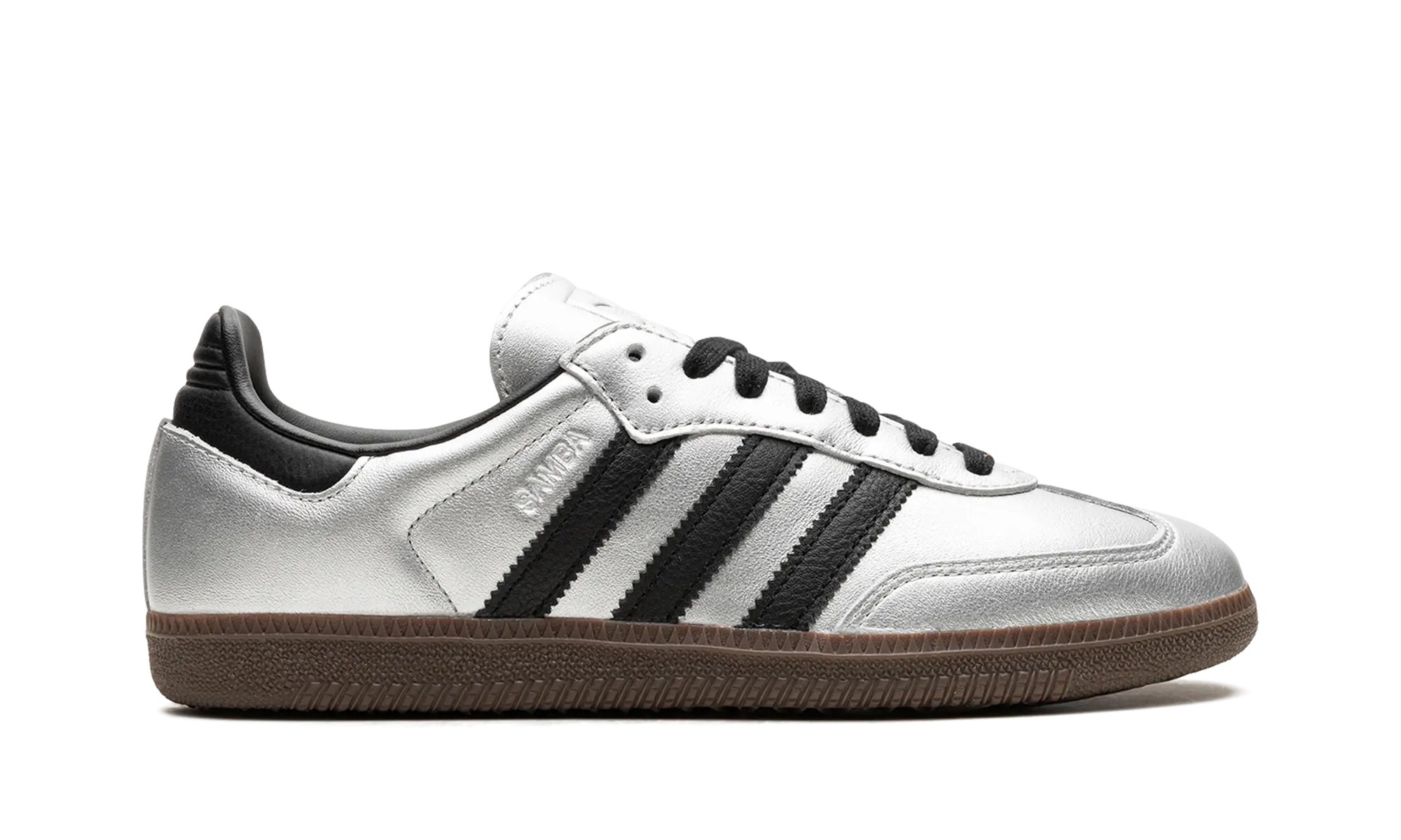 Samba OG WMNS "Silver Metallic Black Gum" adidas stylish womens sneakers