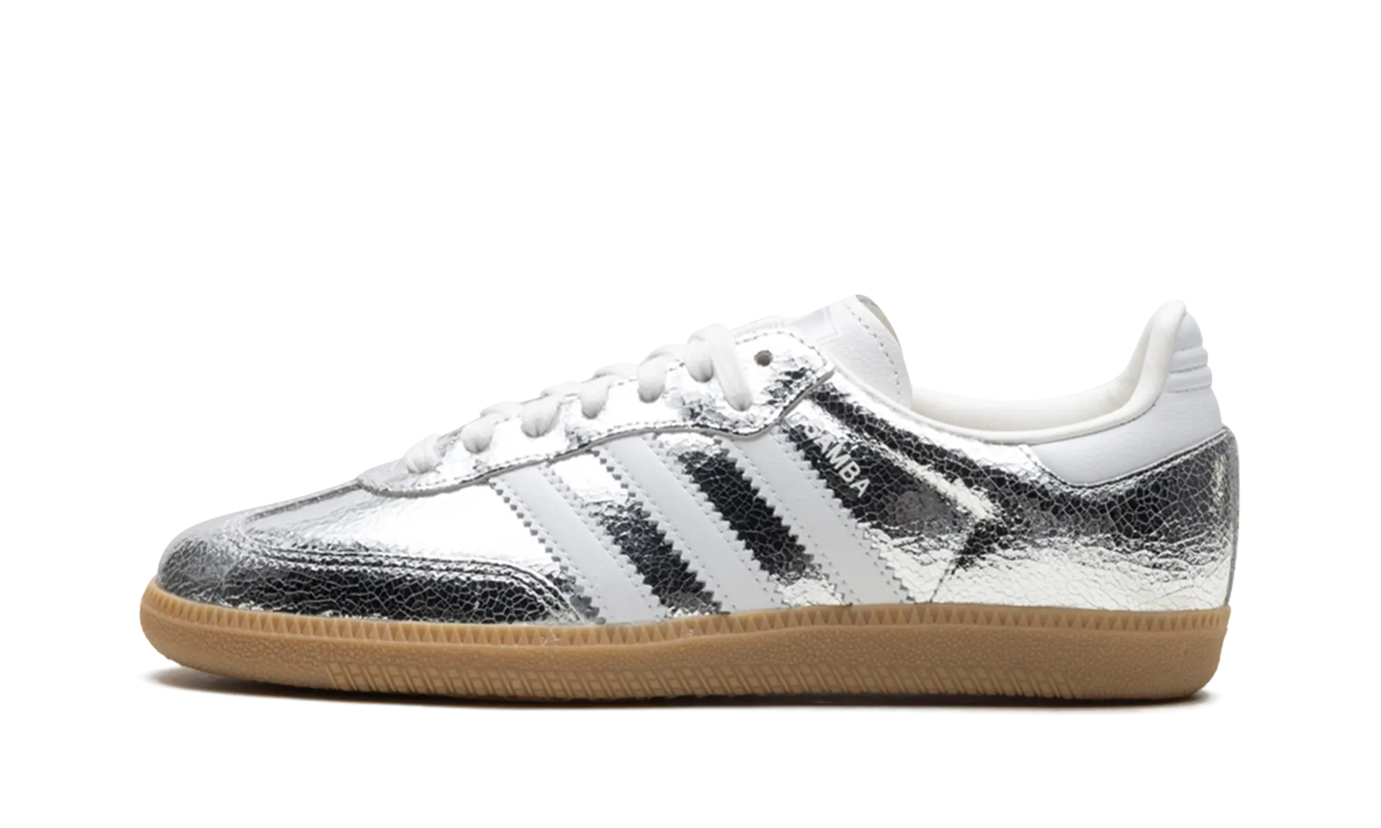 Samba OG WMNS "Silver Metallic Cracked Leather" Adidas Women's styles