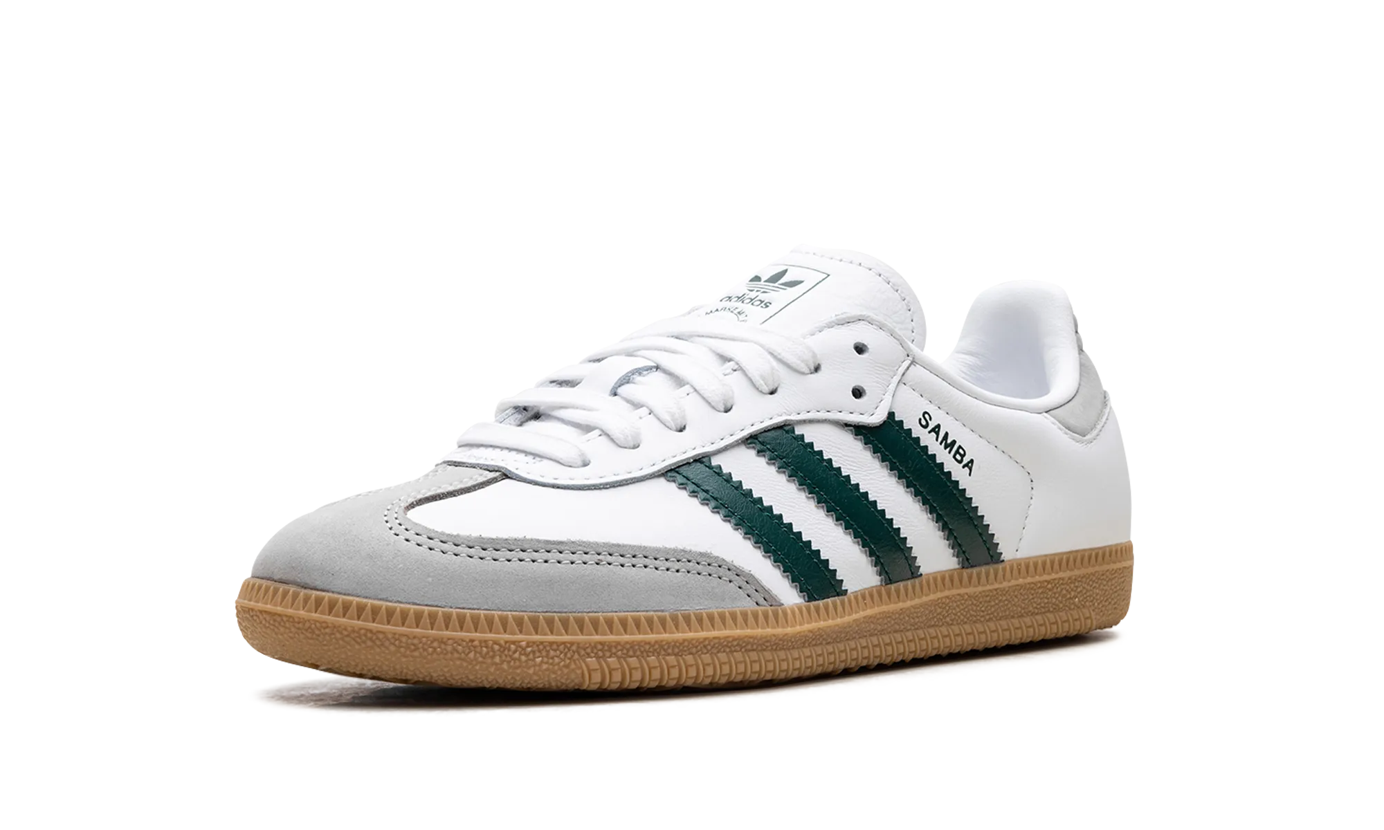 Samba OG WMNS "White Collegiate Green Gum" adidas stylish womens sneakers