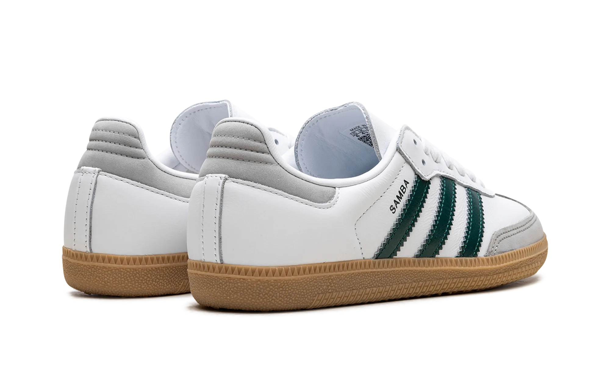 Samba OG WMNS "White Collegiate Green Gum" adidas stylish womens sneakers