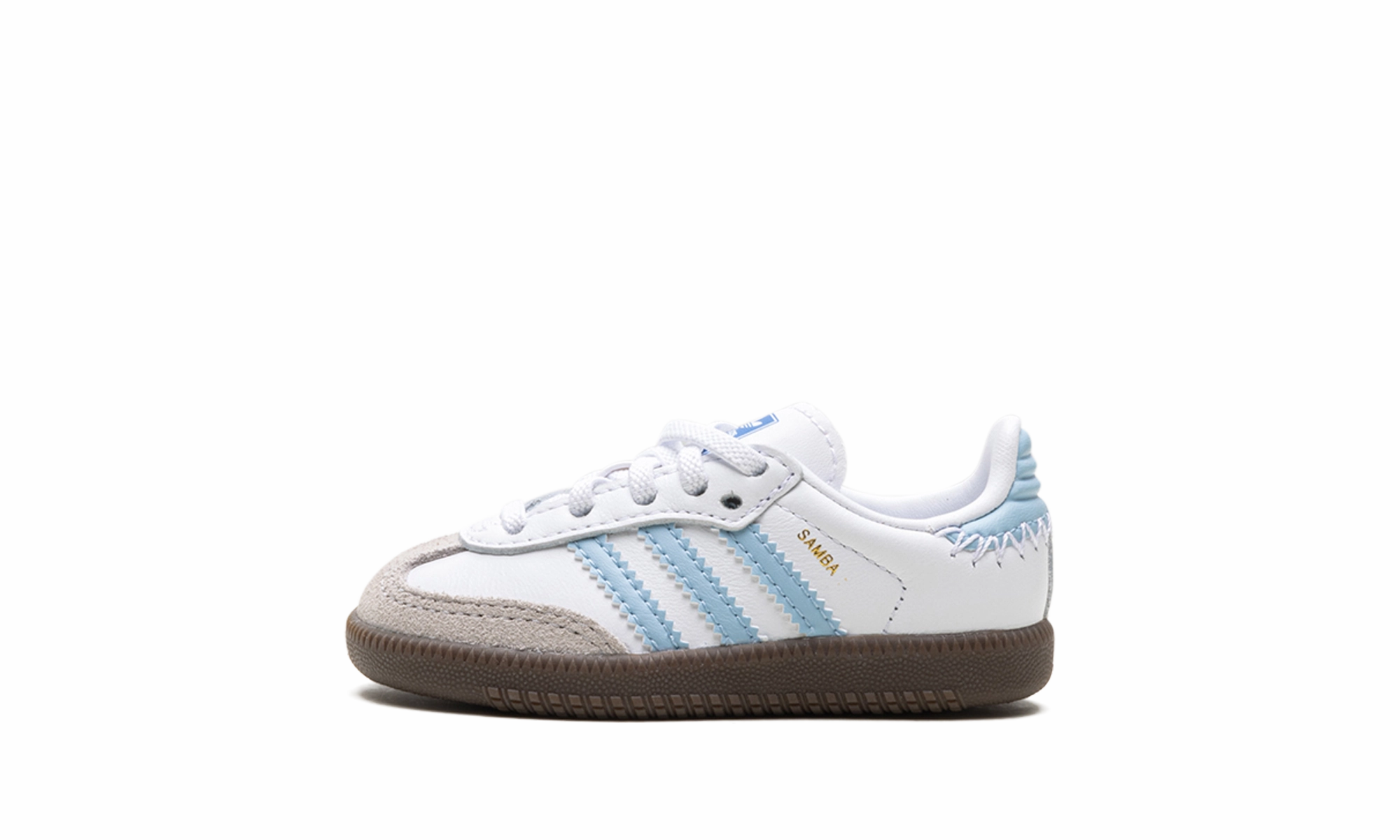SAMBA OG TD "Cloud White / Clear Sky / Blue" adidas toddler soft sneakers