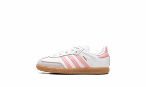 Samba OG TD "White Semi Pink Spark" adidas toddler soft sneakers