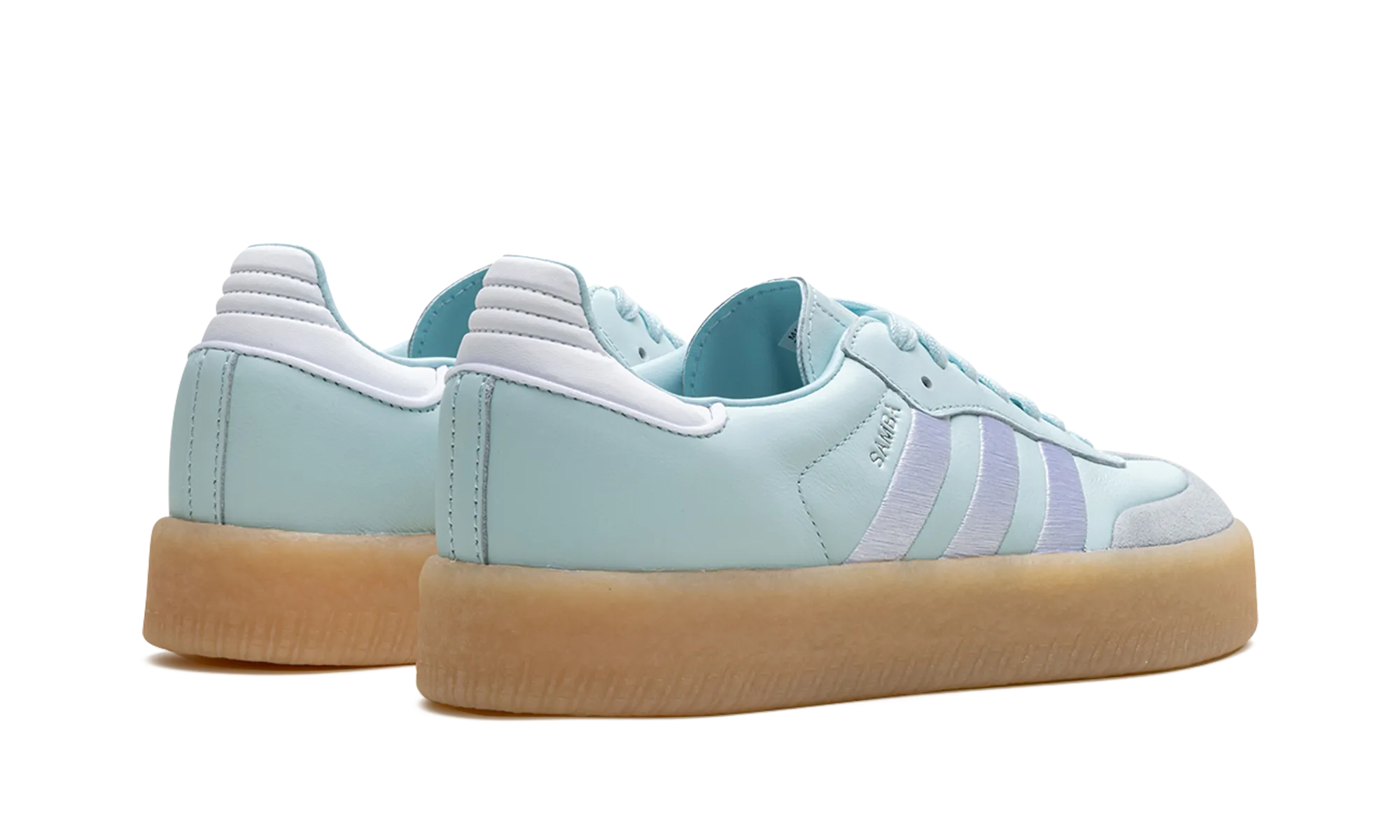 Sambae WMNS "Almost Blue Silver Metallic Gum" adidas stylish womens sneakers