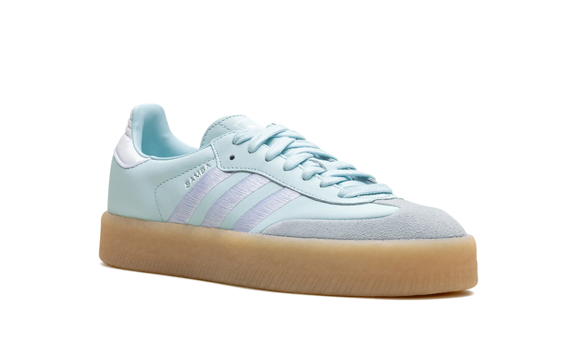 Sambae WMNS "Almost Blue Silver Metallic Gum" adidas stylish womens sneakers