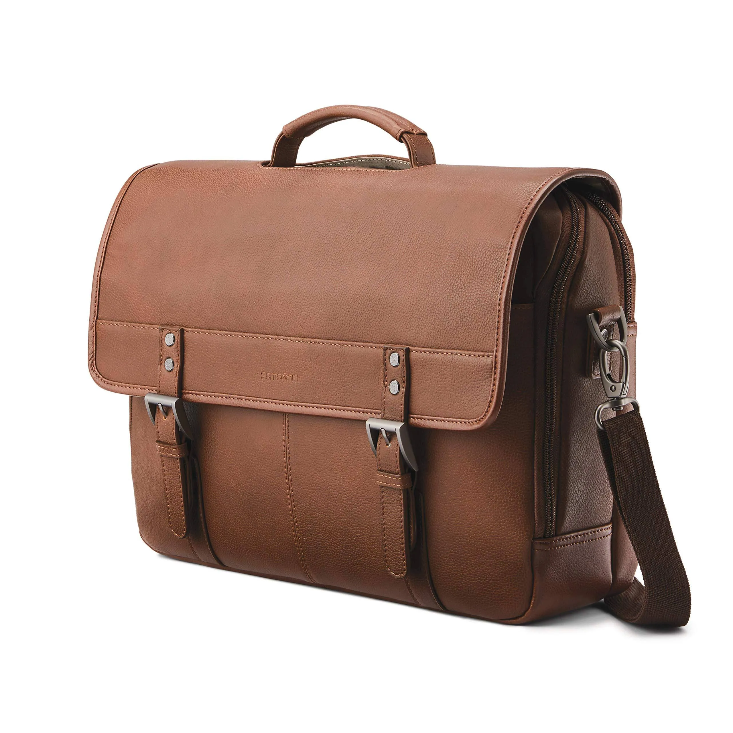 Samsonite Classic Leather Flapover Bags Samsonite