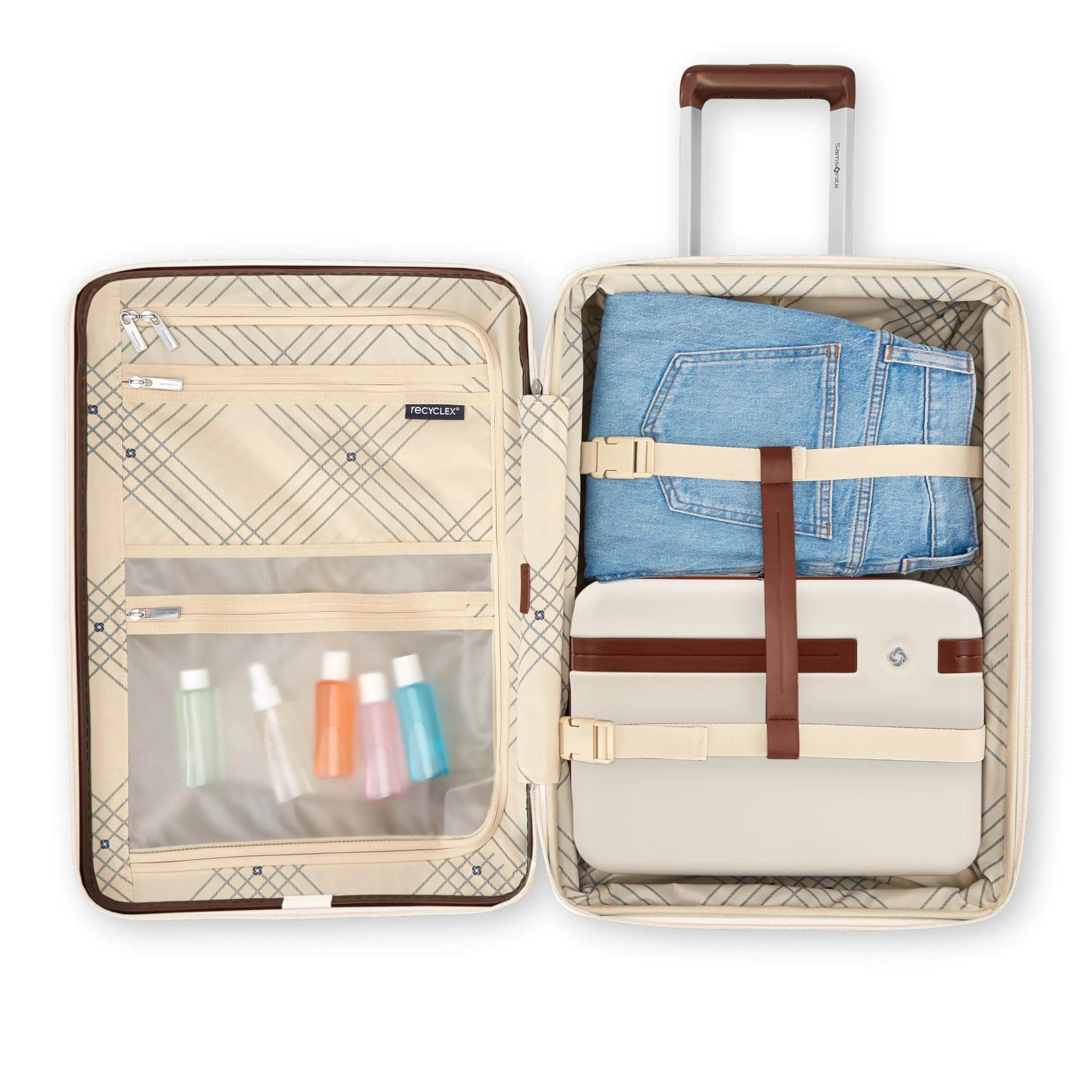 Samsonite Virtuosa Hardside Train Case, Crossbody Travel Makeup Case with Removable Strap Bags Samsonite