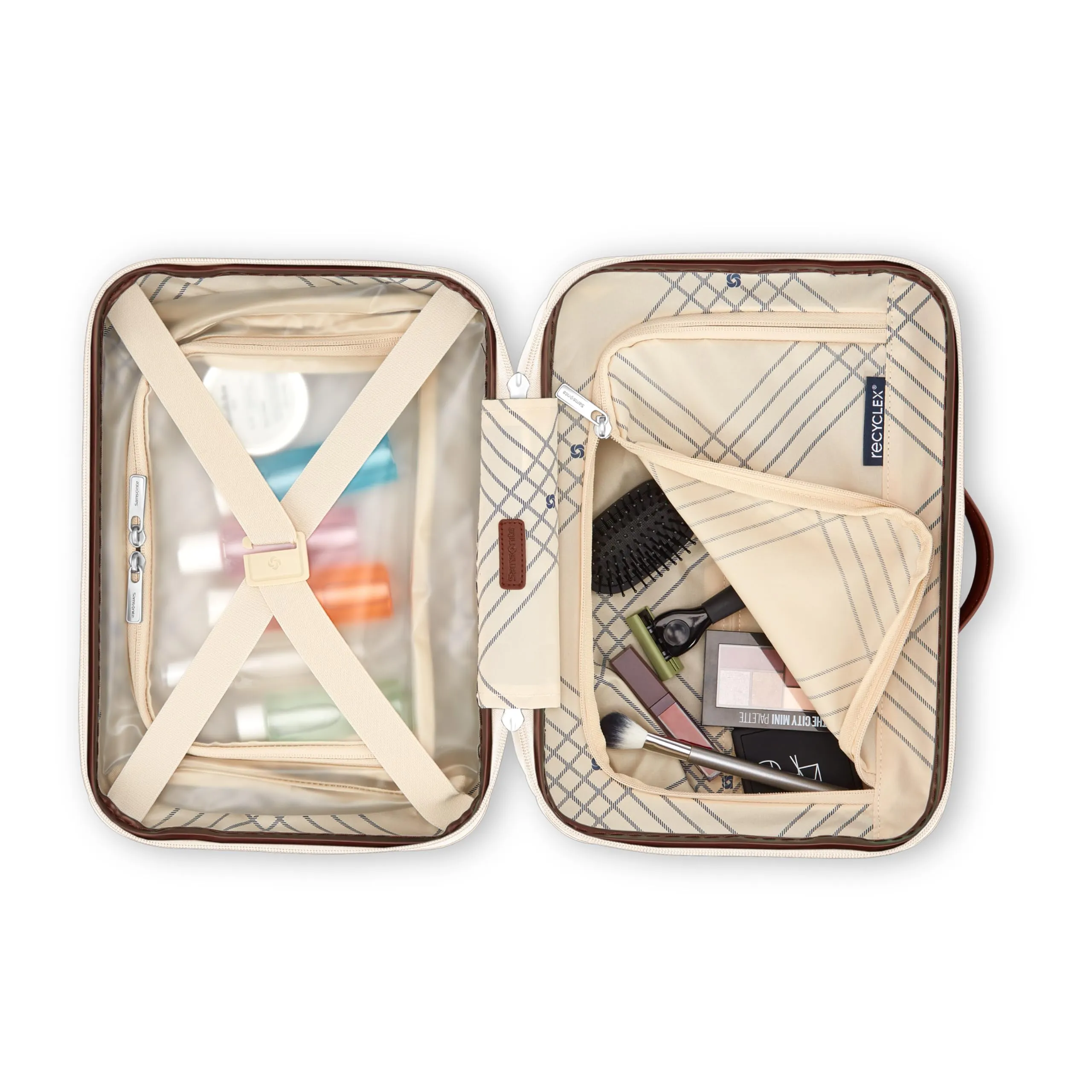 Samsonite Virtuosa Hardside Train Case, Crossbody Travel Makeup Case with Removable Strap Bags Samsonite
