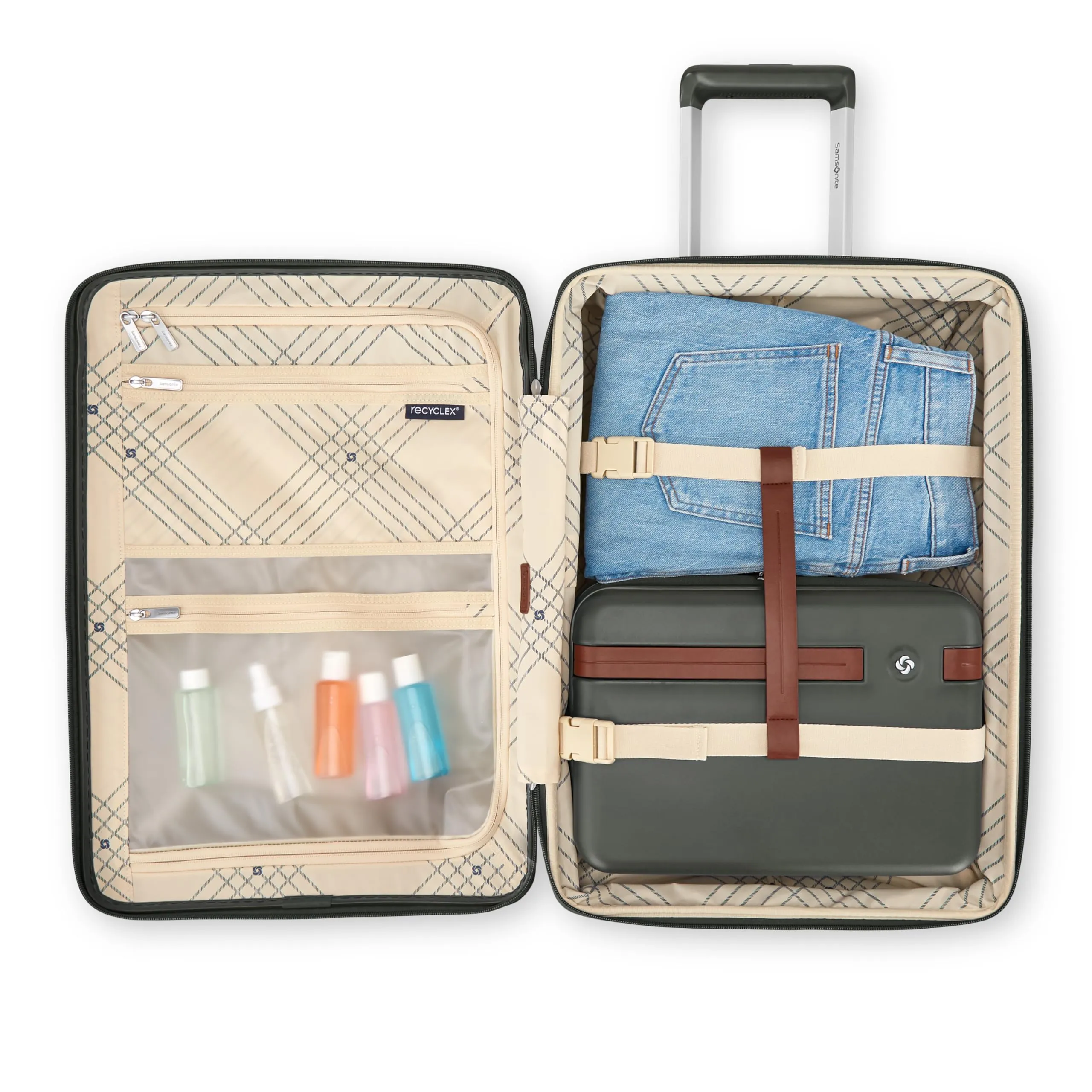 Samsonite Virtuosa Hardside Train Case, Crossbody Travel Makeup Case with Removable Strap Bags Samsonite
