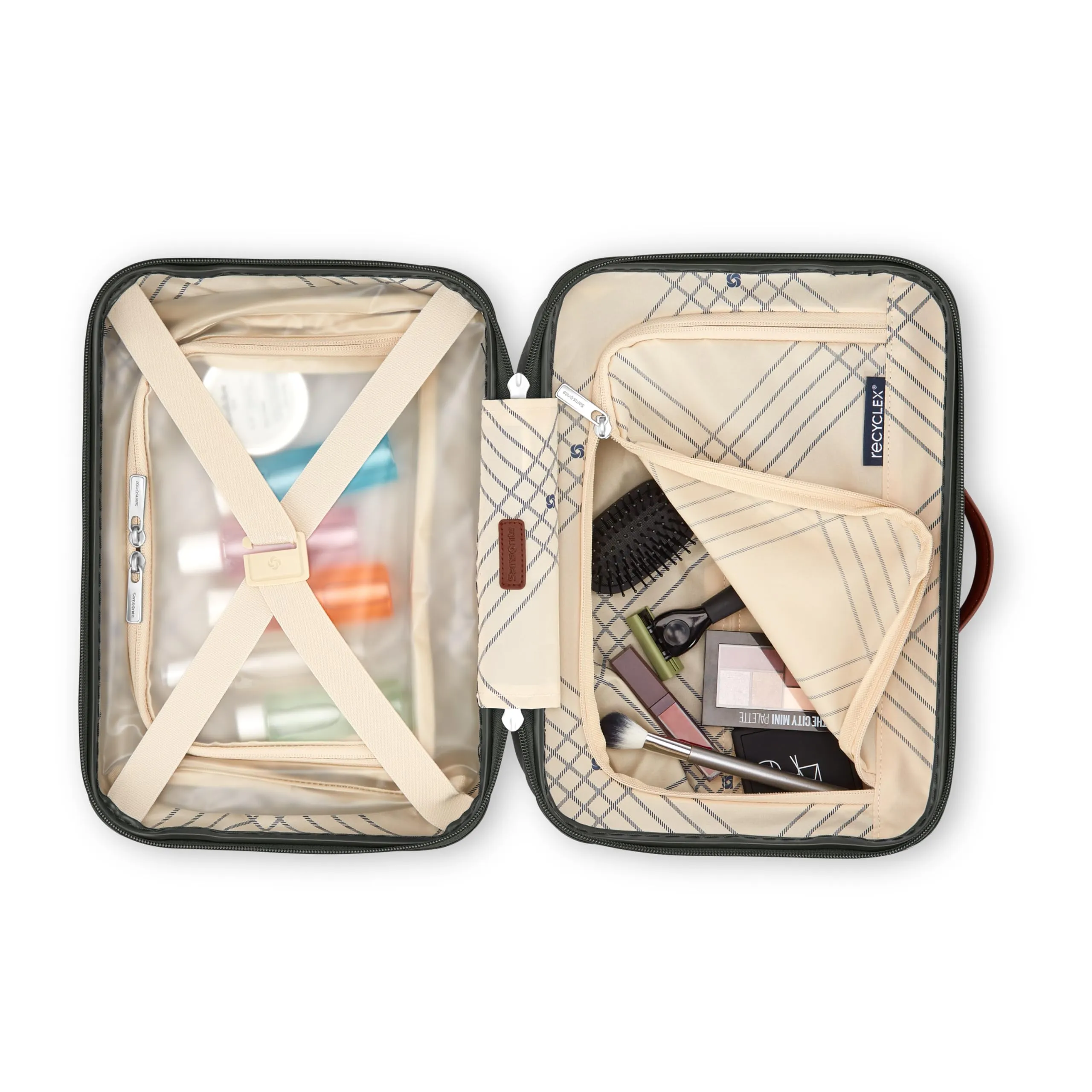 Samsonite Virtuosa Hardside Train Case, Crossbody Travel Makeup Case with Removable Strap Bags Samsonite