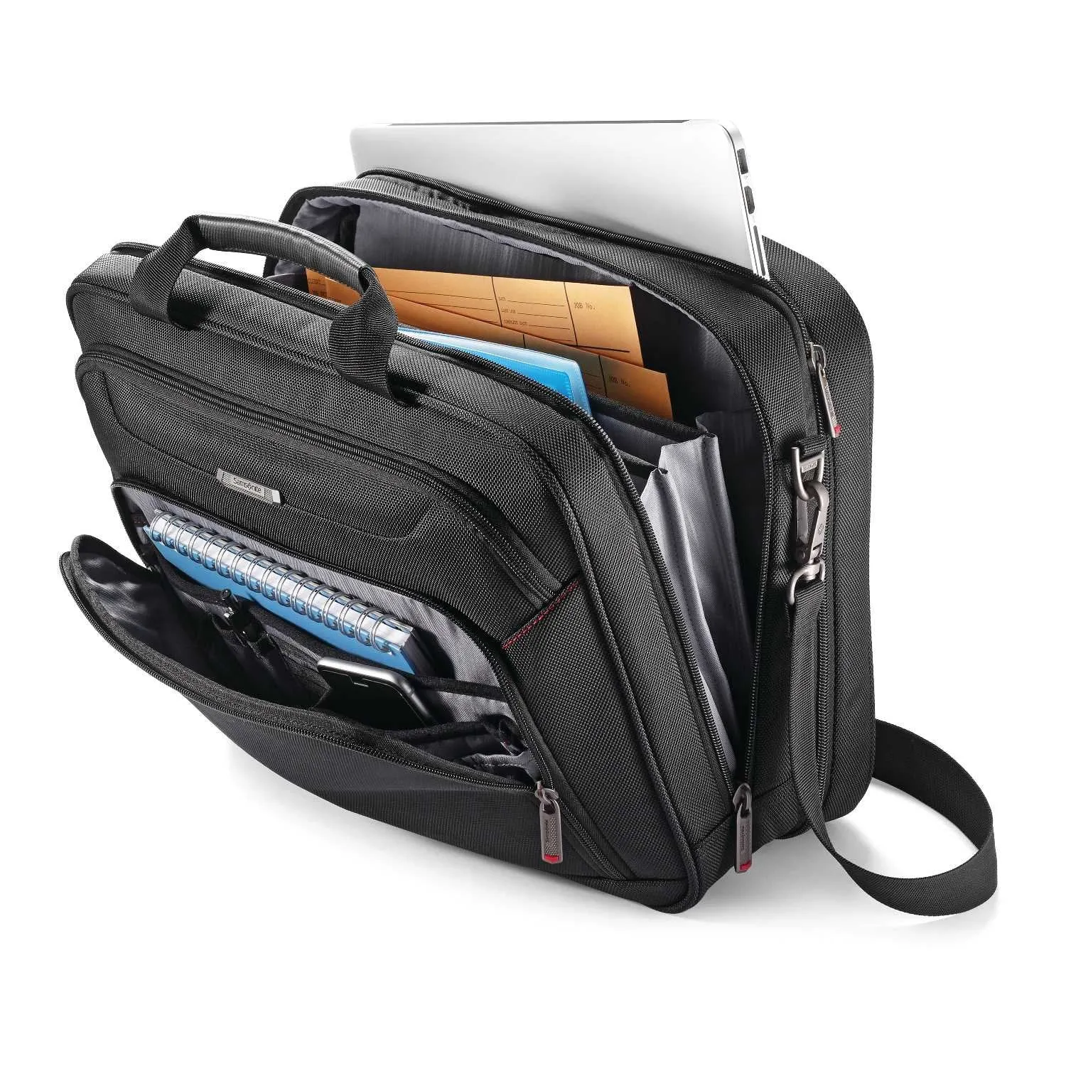 Samsonite Xenon 3.0 Gusset Check-Point Friendly Tech Locker Brief, Black, Double Bags Samsonite