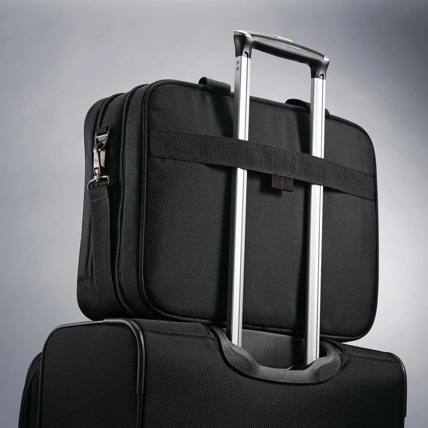 Samsonite Xenon 3.0 Gusset Check-Point Friendly Tech Locker Brief, Black, Double Bags Samsonite