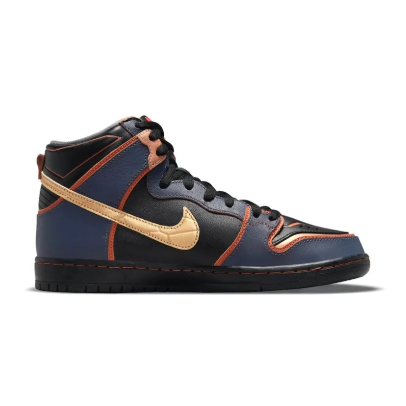 SB Dunk High Gundam 02 Banshee Black Gold 2021 Iconic Sneakers