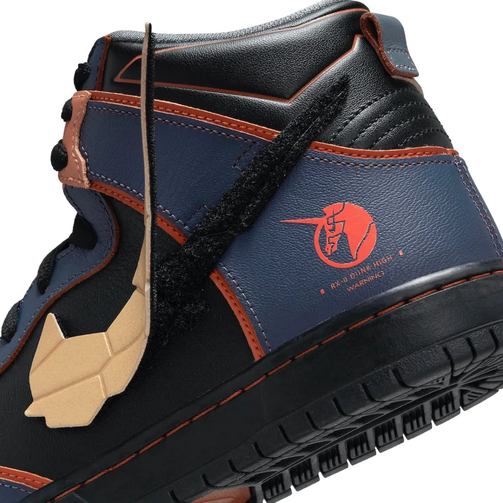 SB Dunk High Gundam 02 Banshee Black Gold 2021 Iconic Sneakers