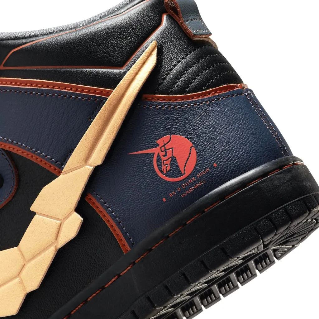 SB Dunk High Gundam 02 Banshee Black Gold 2021 Iconic Sneakers