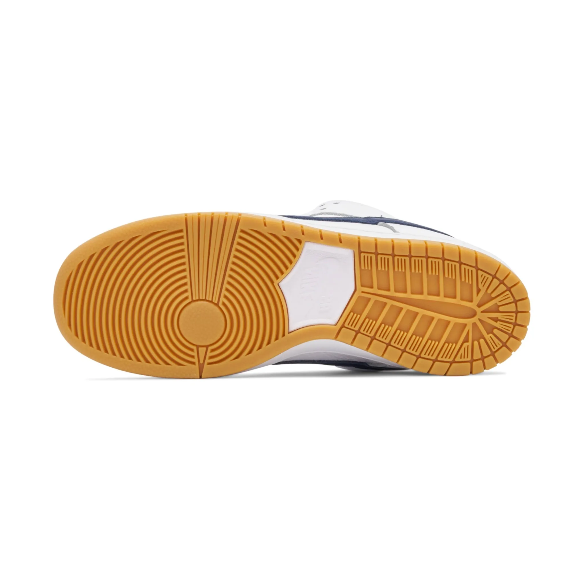 SB Dunk Low Orange Label White Navy by Nike Iconic Sneakers