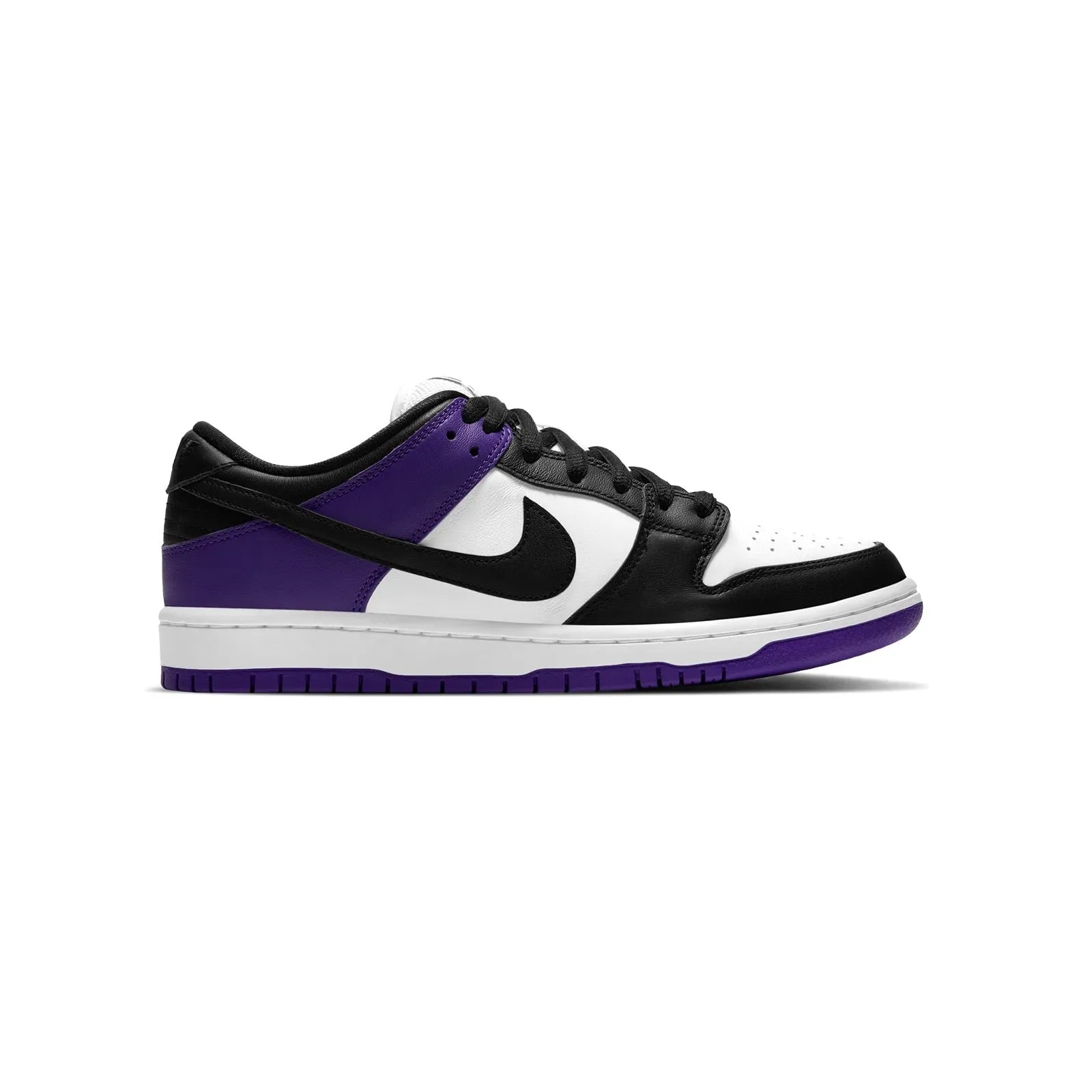 SB Dunk Low Pro Court Purple Black White Iconic Sneakers
