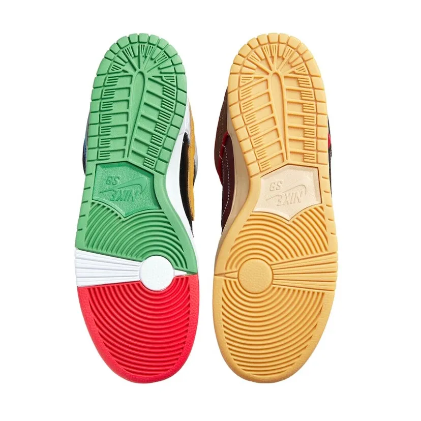 SB Dunk Low Pro QS What The Paul Sports Red Varsity Maize Rouge Sport Iconic Sneakers