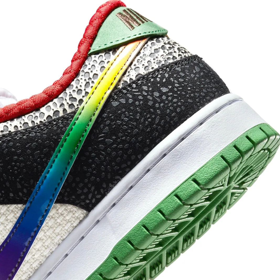 SB Dunk Low Pro QS What The Paul Sports Red Varsity Maize Rouge Sport Iconic Sneakers
