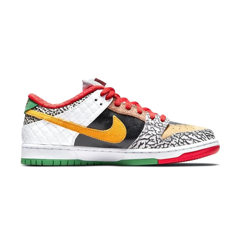 SB Dunk Low Pro QS What The Paul Sports Red Varsity Maize Rouge Sport Iconic Sneakers