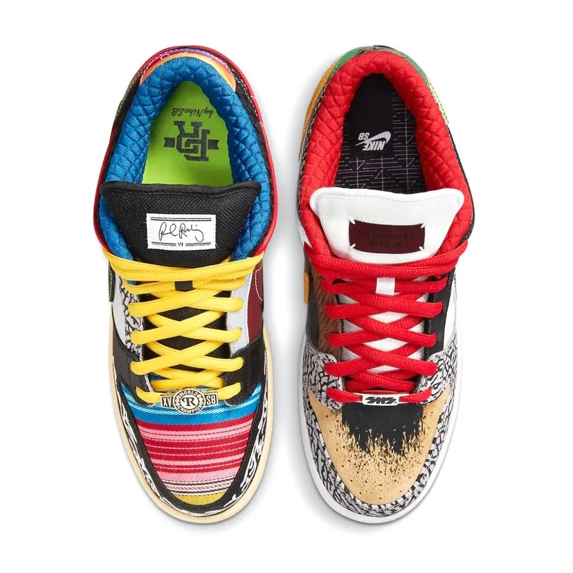 SB Dunk Low Pro QS What The Paul Sports Red Varsity Maize Rouge Sport Iconic Sneakers