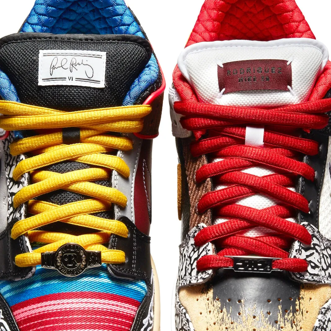 SB Dunk Low Pro QS What The Paul Sports Red Varsity Maize Rouge Sport Iconic Sneakers