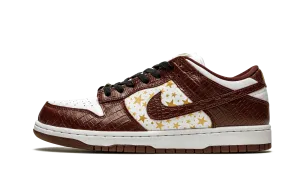 SB Dunk Low "Supreme - Stars - Barkroot Brown" Nike Mens sneakers