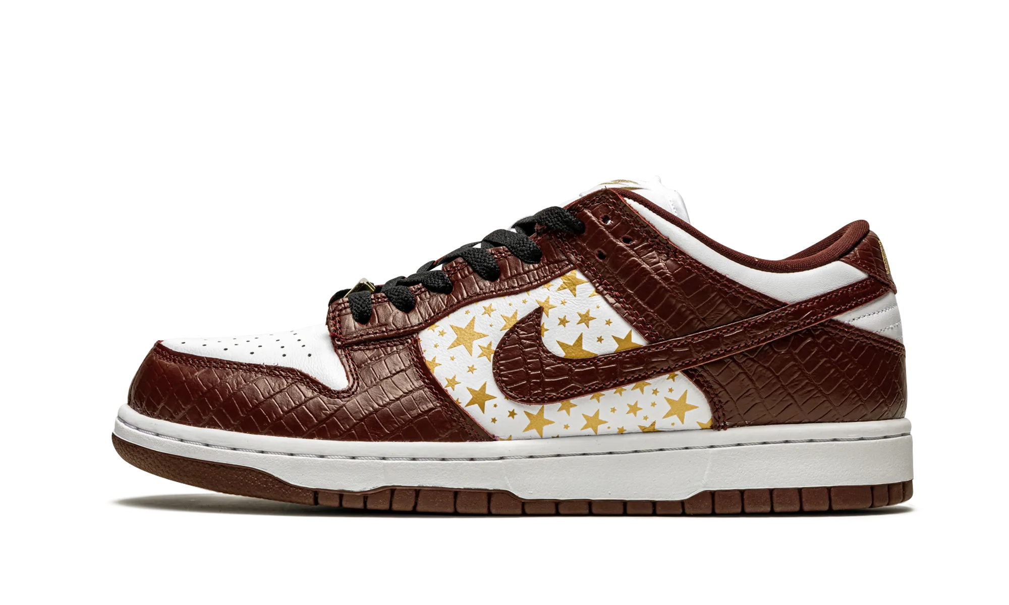 SB Dunk Low "Supreme - Stars - Barkroot Brown" Nike Mens sneakers