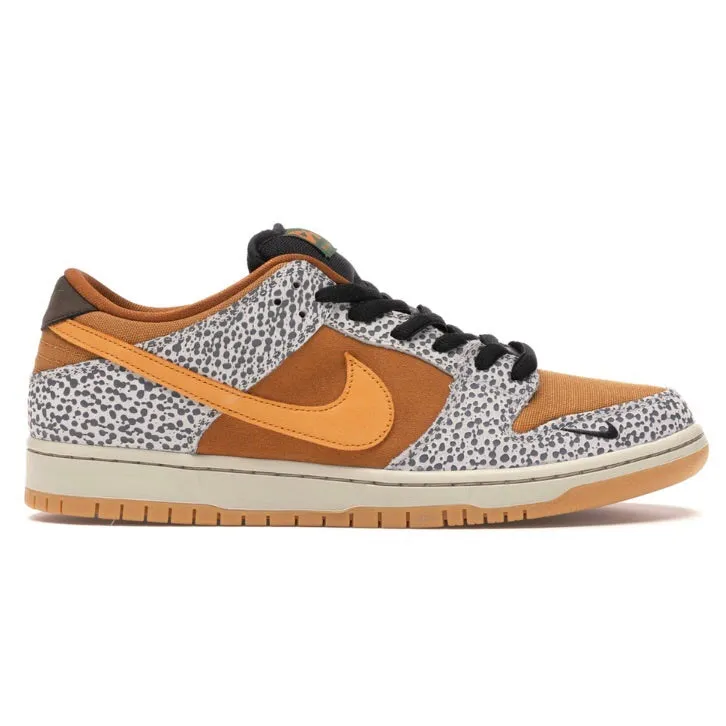 SB Dunk Low Safari Atmos Nike Dunk sneakers with classic silhouette