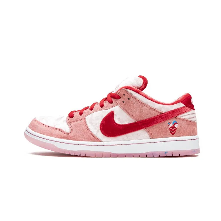 SB Dunk Low Strange Love Regular Box Pink Red White Iconic Sneakers