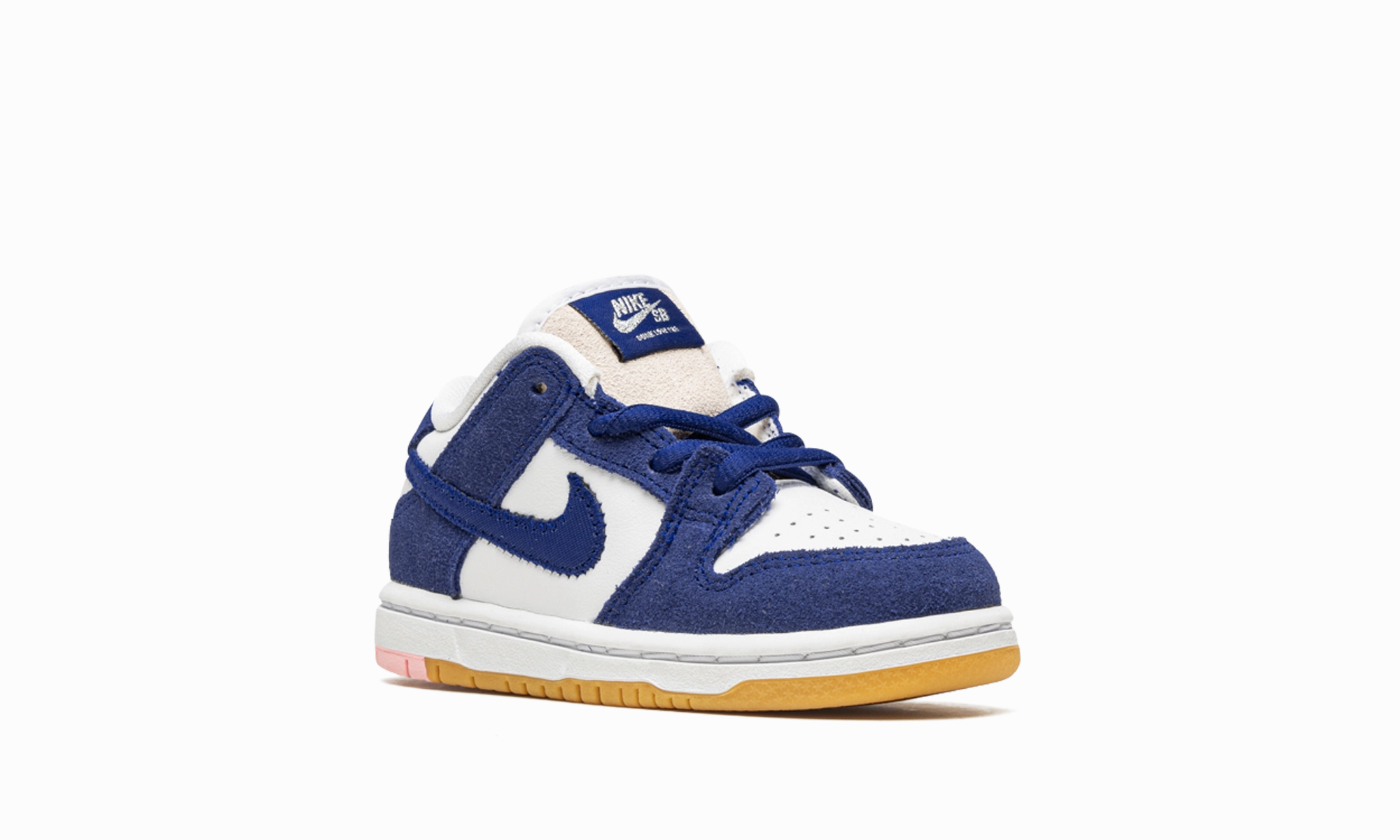 SB Dunk Low TD "Los Angeles Dodgers" nike toddler soft shoes