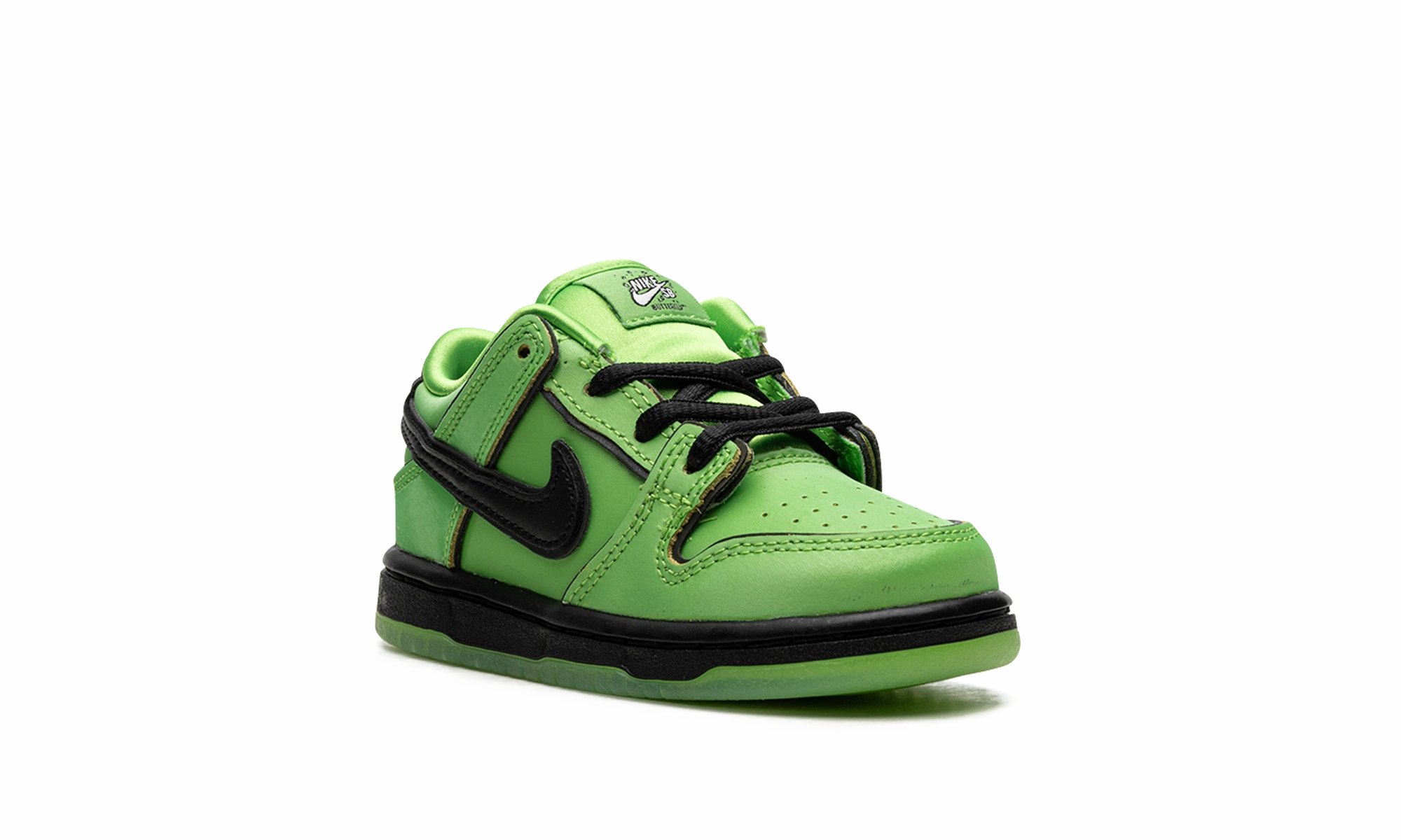 SB Dunk Low TD "Powerpuff Girls - Buttercup" nike toddler soft shoes