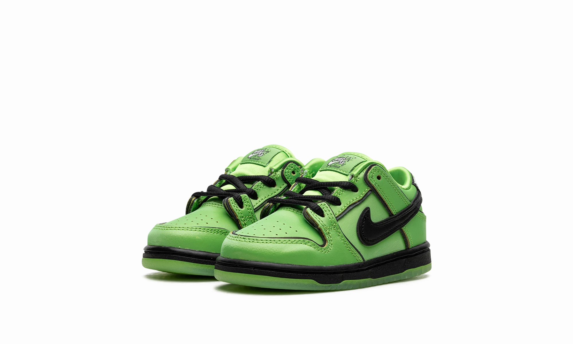 SB Dunk Low TD "Powerpuff Girls - Buttercup" nike toddler soft shoes