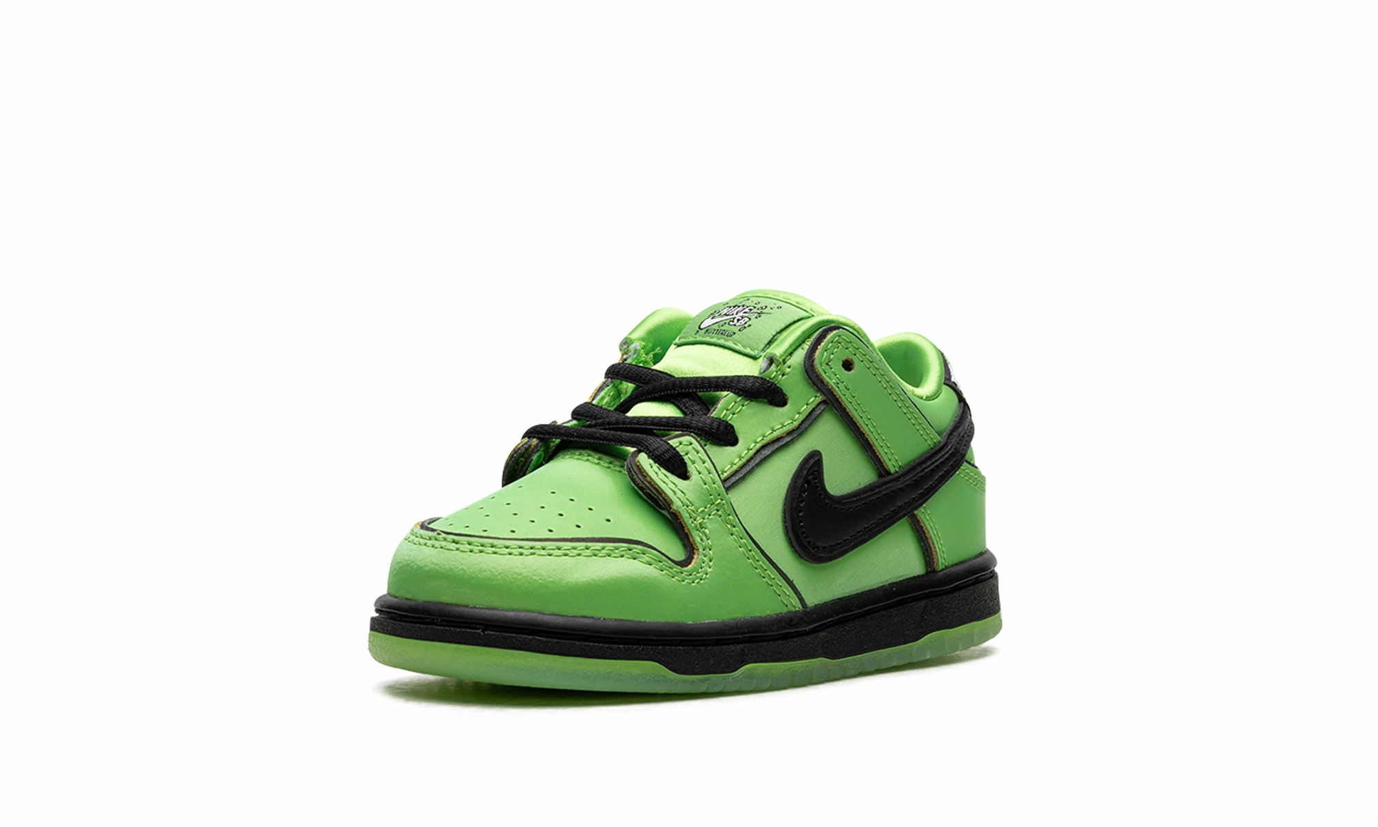 SB Dunk Low TD "Powerpuff Girls - Buttercup" nike toddler soft shoes