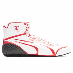 Scuderia Ferrari Speedcat Pro x Joshua Vides Driving Shoes - White Puma sneakers for casual streetwear