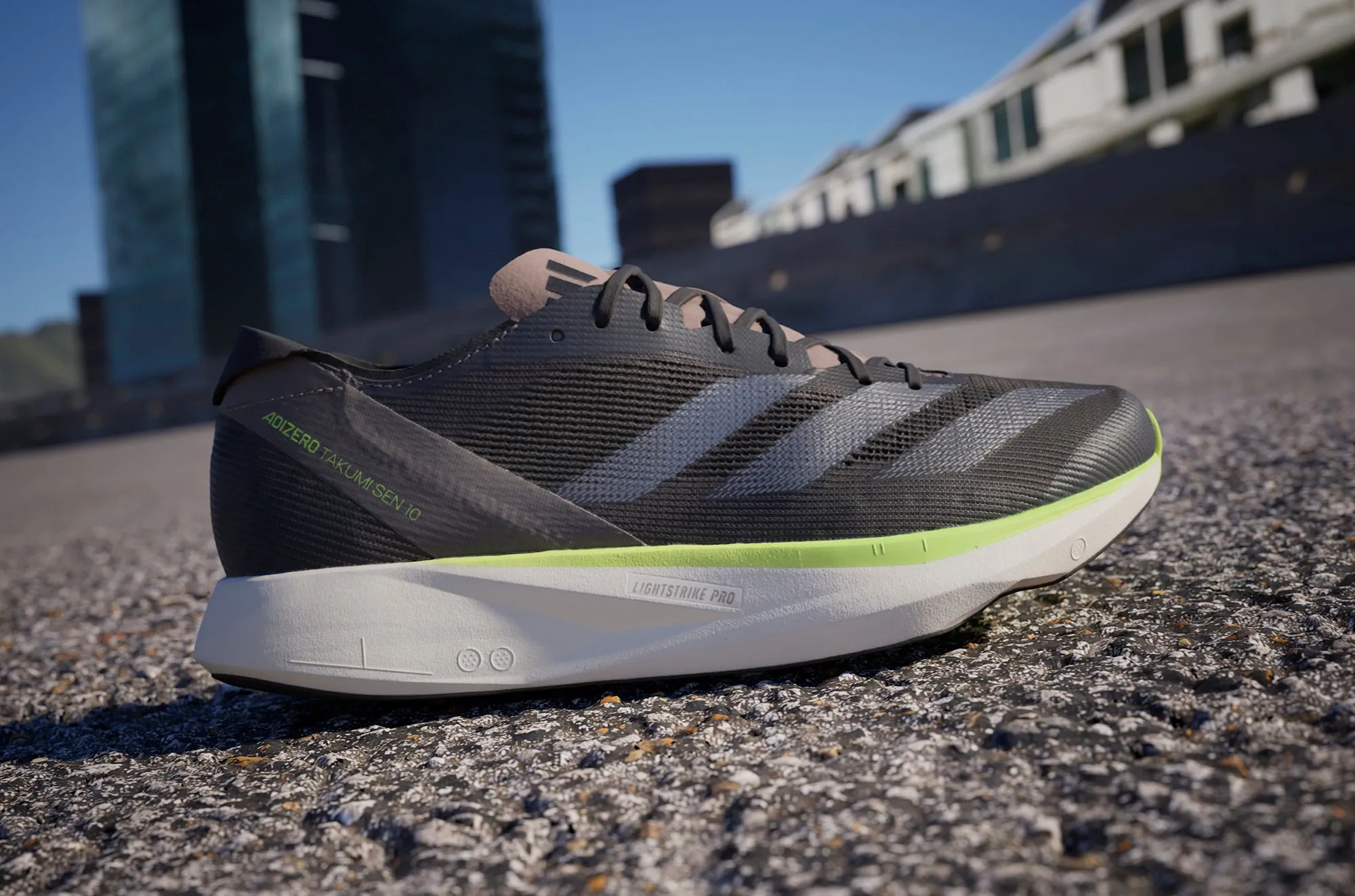 Shoes Adidas footwear Men adidas Adizero Takumi Sen 10 Mens Running Shoes - Grey