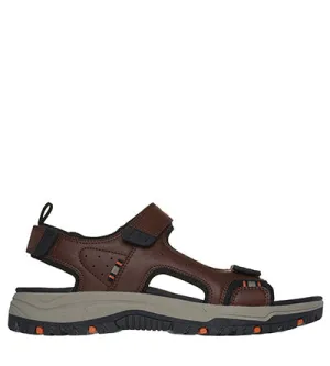 SKECHERS RIGDON SANDALS BROWN B Skechers men's footwear