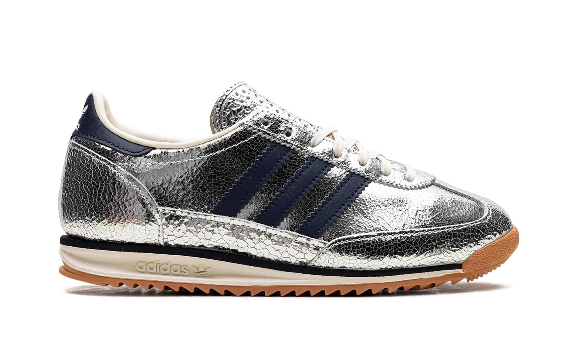 SL 72 OG WMNS "Silver Metallic Collegiate Navy" adidas stylish womens sneakers