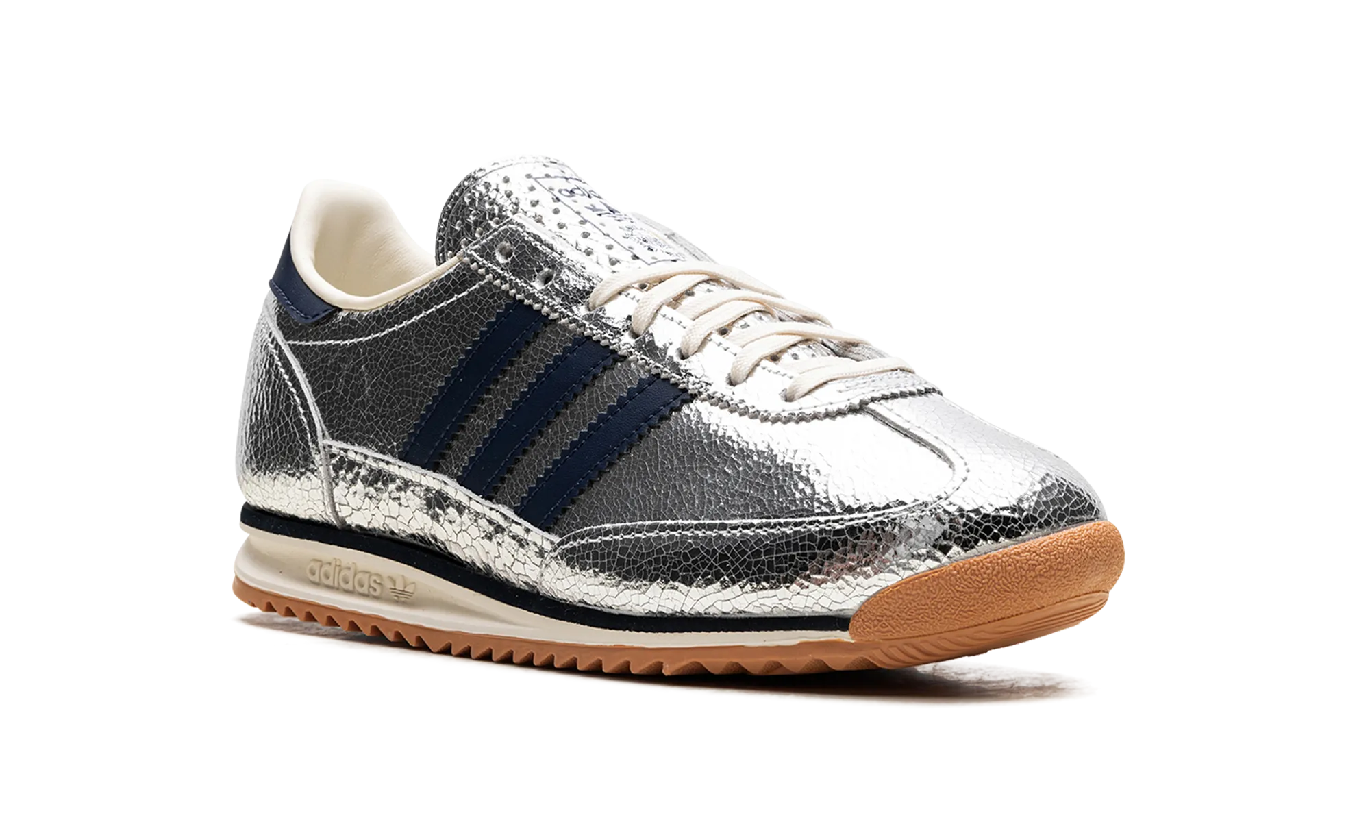 SL 72 OG WMNS "Silver Metallic Collegiate Navy" adidas stylish womens sneakers