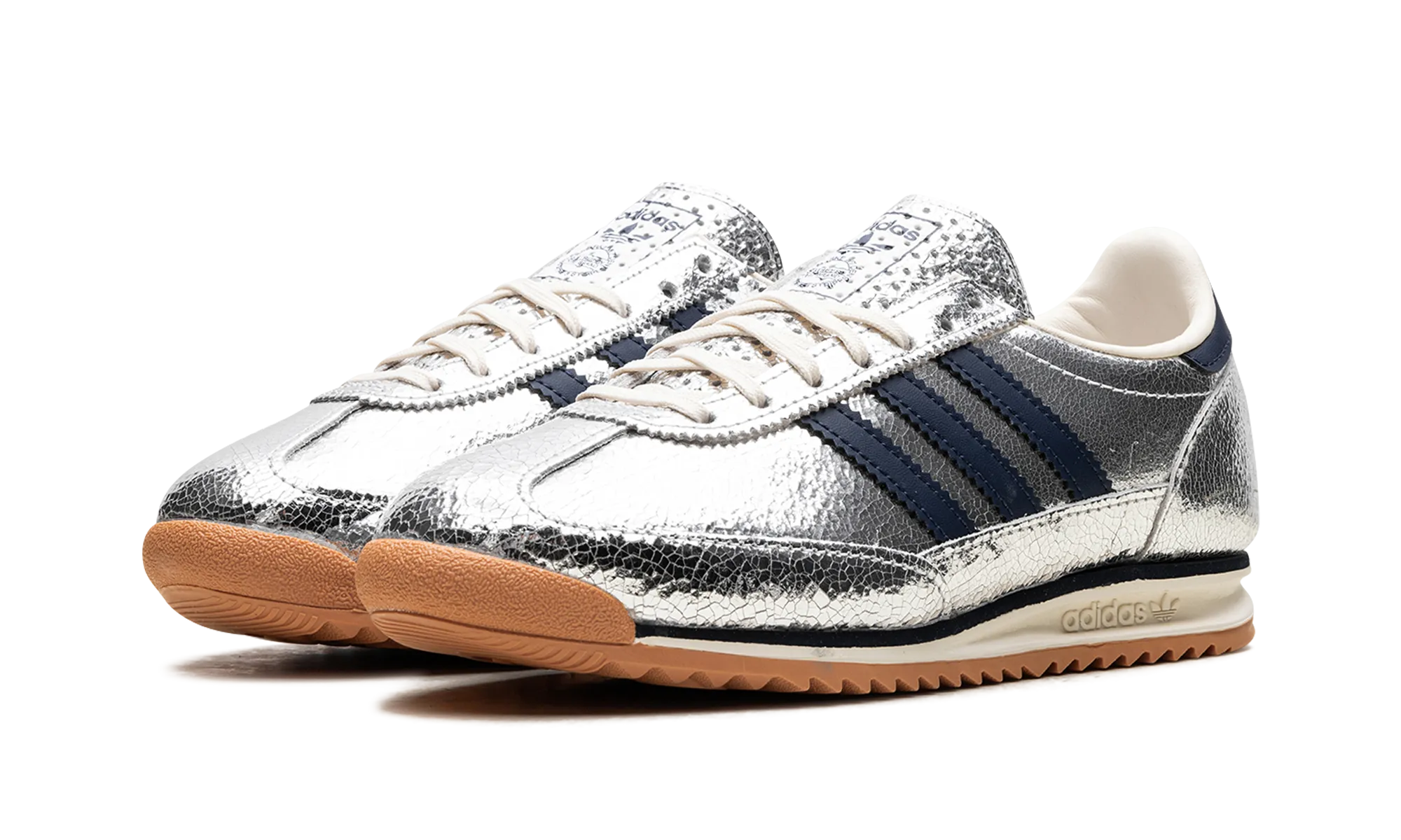 SL 72 OG WMNS "Silver Metallic Collegiate Navy" adidas stylish womens sneakers