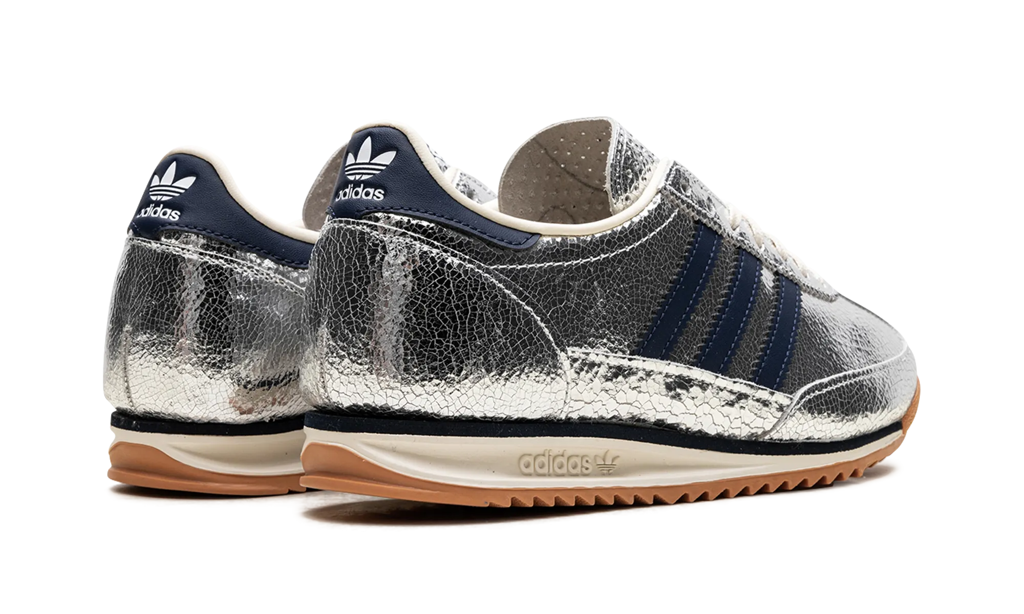 SL 72 OG WMNS "Silver Metallic Collegiate Navy" adidas stylish womens sneakers