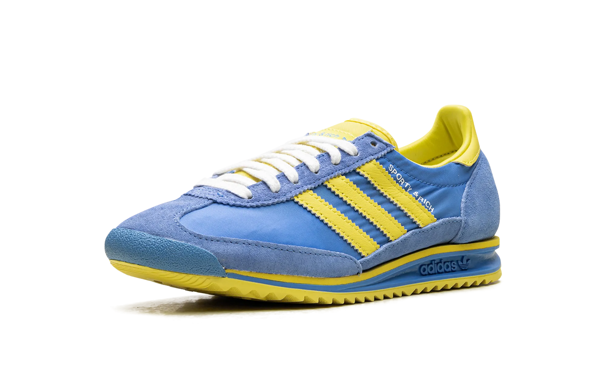 SL 72 RS WMNS "Sporty & Rich - Sweden Pack - Blue/Yellow" adidas stylish womens sneakers