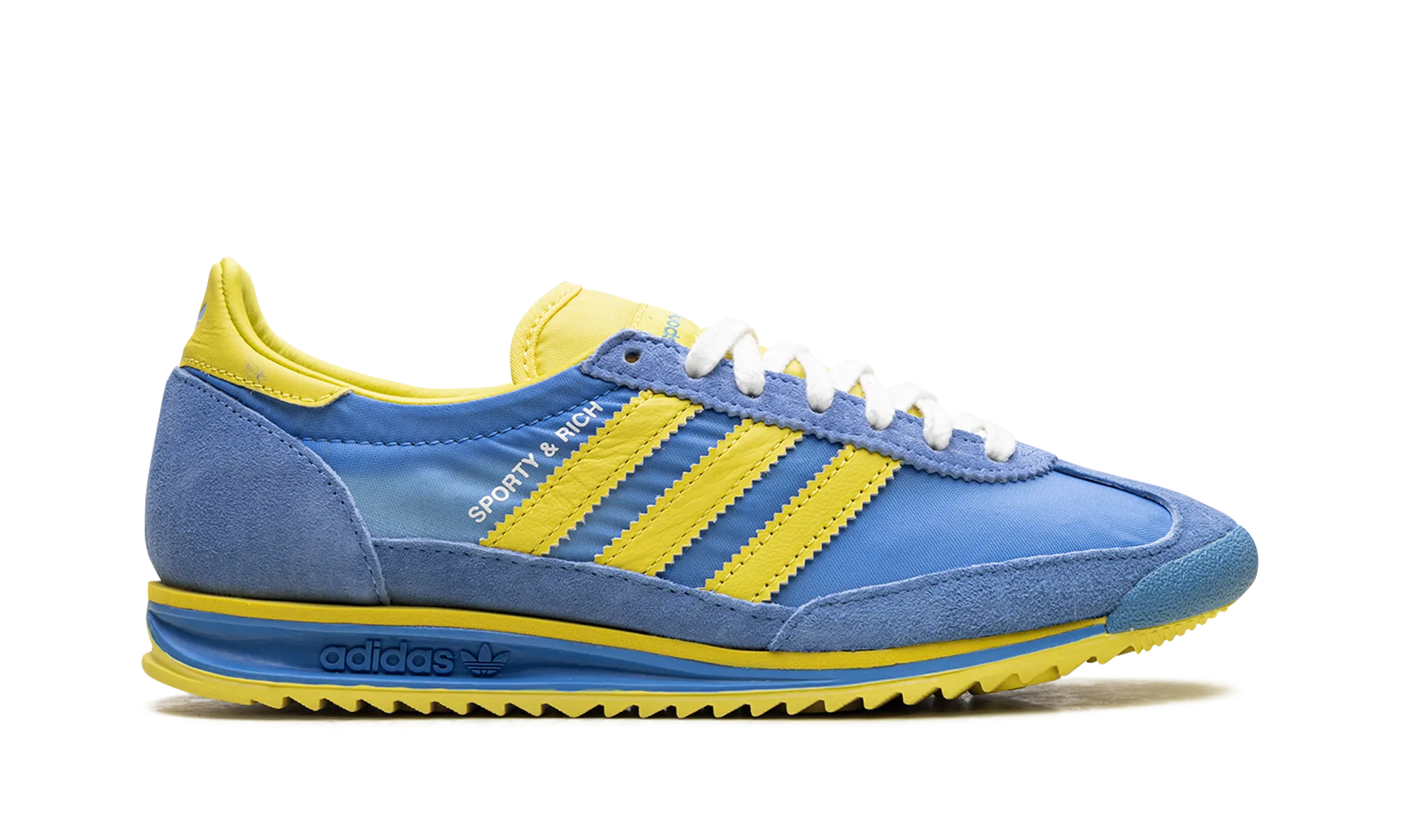 SL 72 RS WMNS "Sporty & Rich - Sweden Pack - Blue/Yellow" adidas stylish womens sneakers