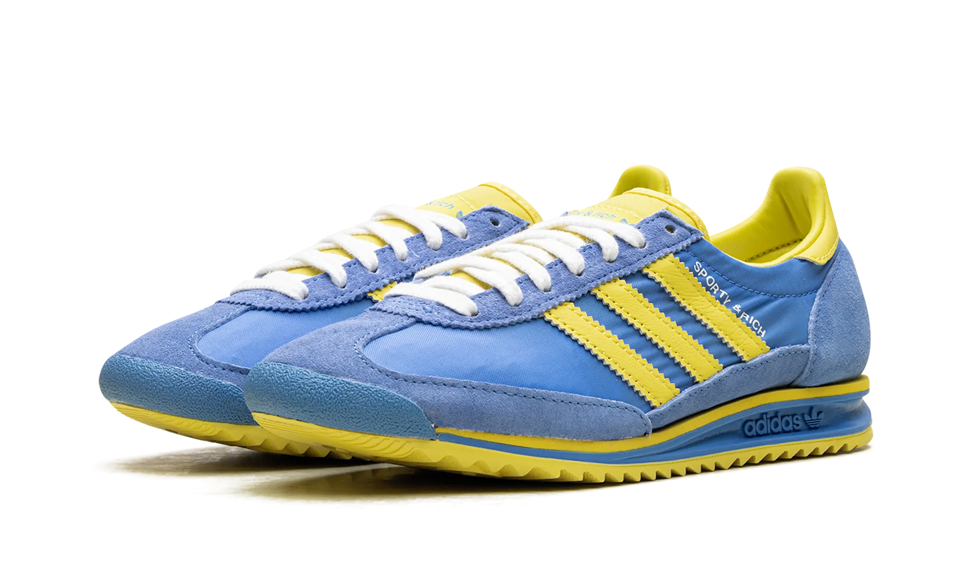 SL 72 RS WMNS "Sporty & Rich - Sweden Pack - Blue/Yellow" adidas stylish womens sneakers