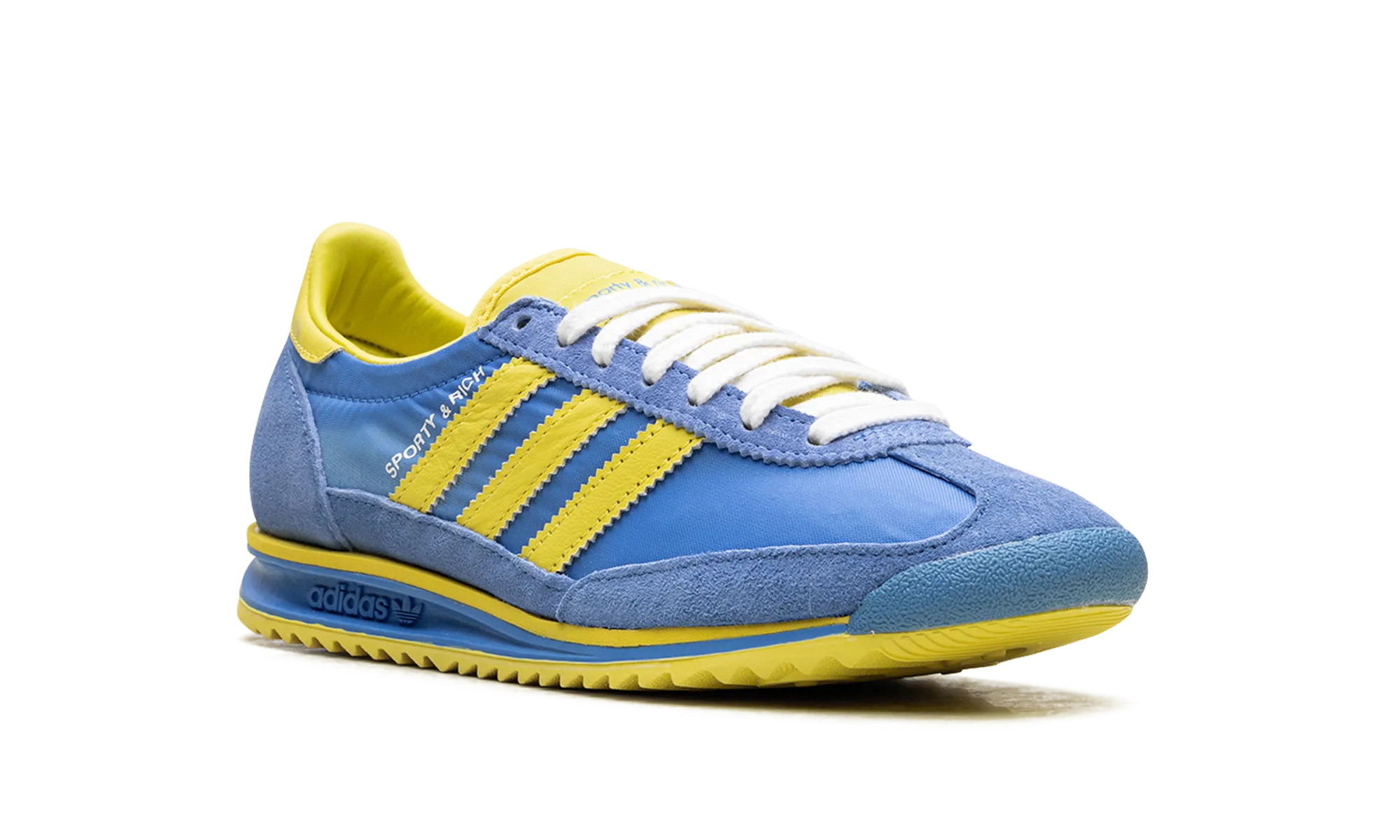 SL 72 RS WMNS "Sporty & Rich - Sweden Pack - Blue/Yellow" adidas stylish womens sneakers