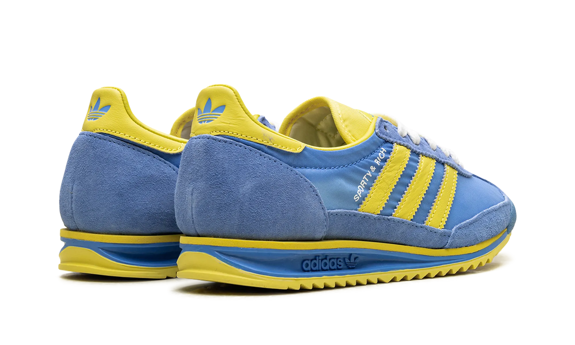 SL 72 RS WMNS "Sporty & Rich - Sweden Pack - Blue/Yellow" adidas stylish womens sneakers
