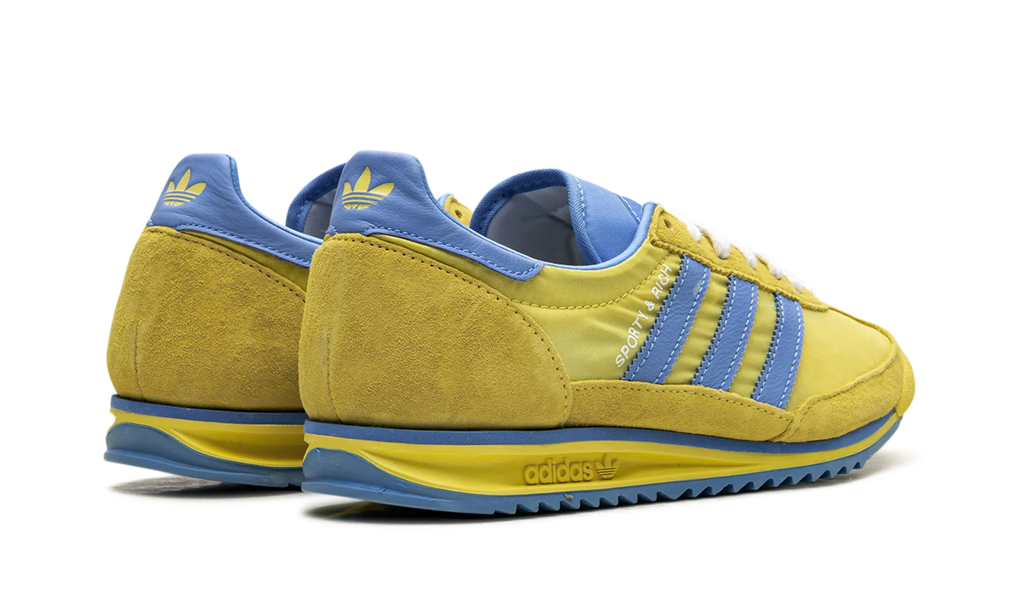 SL 72 RS WMNS "Sporty & Rich - Sweden Pack - Yellow/Blue" adidas stylish womens sneakers