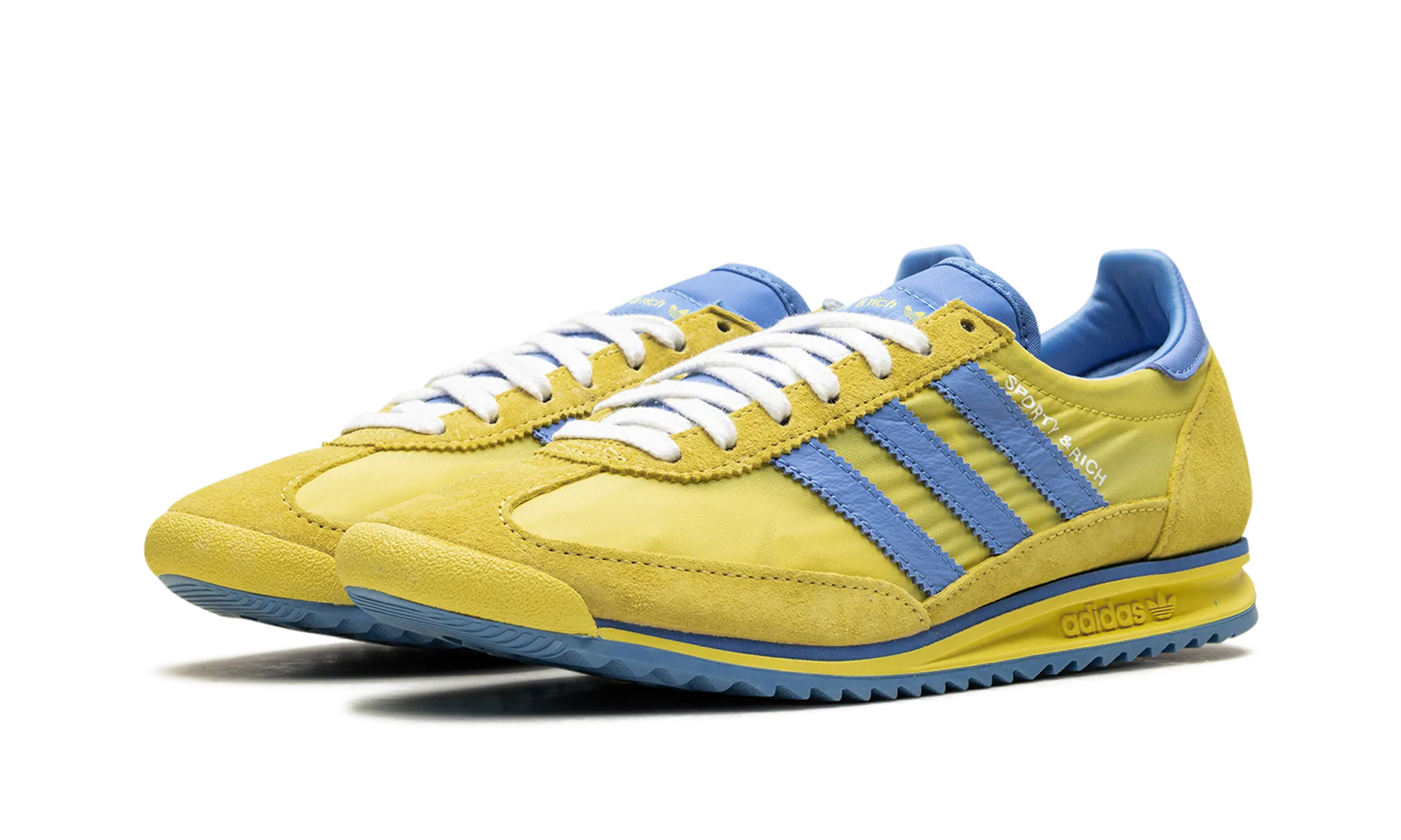 SL 72 RS WMNS "Sporty & Rich - Sweden Pack - Yellow/Blue" adidas stylish womens sneakers