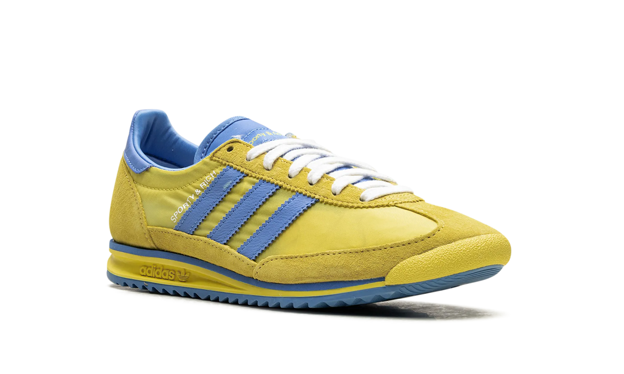 SL 72 RS WMNS "Sporty & Rich - Sweden Pack - Yellow/Blue" adidas stylish womens sneakers