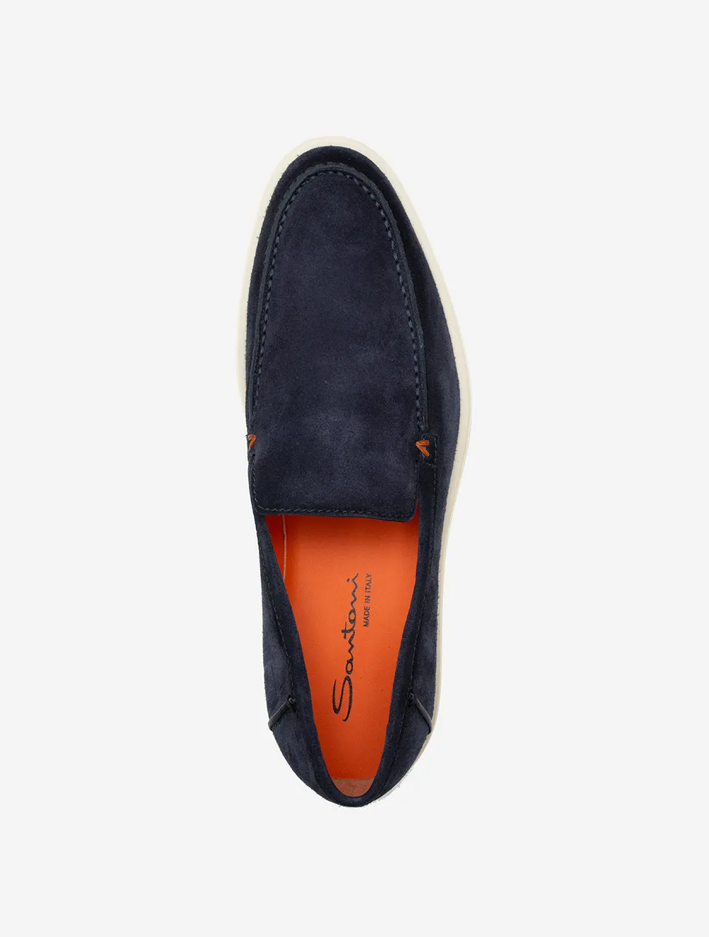 Slip On Suede Shoe Navy